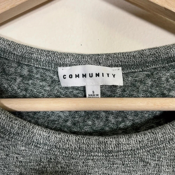 Aritzia Community Boatneck Heathered Grey Sweatshirt - Picture 9 of 14
